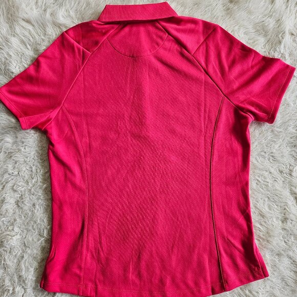 Callaway Women's Swing Tech Opti-Dry Hot Pink Short Sleeve Polo Shirt - Picture 3 of 10